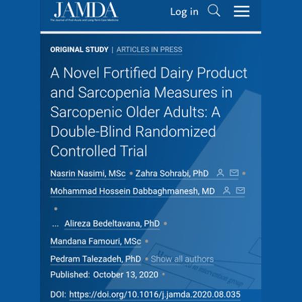 Zarrin Ghazal R&D Team Collaborates on a Study of Fortified Dairy Products’ Impact on Sarcopenic Old